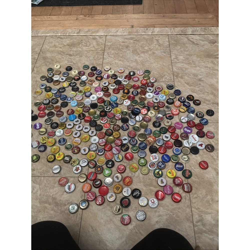 Lot of Beer  And Soda Bottle Caps 2 POUND Mixed Used‎ Man Cave Craft Resin